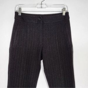 Betabrand charcoal pinstripe pants NWOT